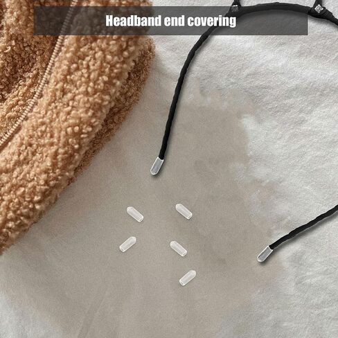 أغطية رأس عصابة الرأس من NOLITOY، 200 قطعة من الأغطية المطاطية الشفافة لأربطة الشعر 6 مم القطر الداخلي 0.16 بوصة ملحقات واقية ذاتية الصنع in Kuwait