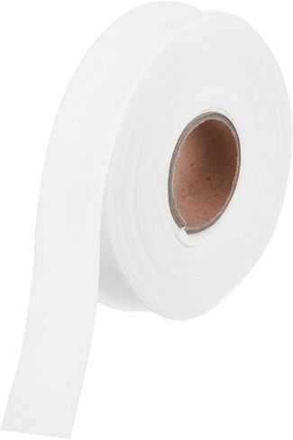 Generic 1 Inch Double Fold Bias Tape Polyester Continuous Bulk Bias Tape for Sewing,Seaming Quilting Hemming Binding Crafts (White 10 Yards) in Saudi Arabia