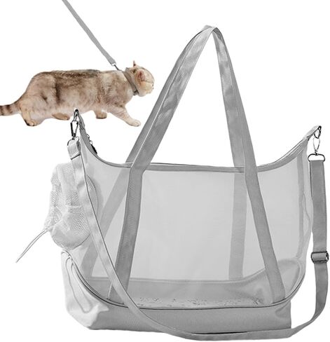 Cat Carrier - Shoulder Strap Nylon Mesh Storage,Cat Travel Carrier Bag | for Travel Hiking Commuting Camping Picnic Short Trips Men Women Adults Teens in Saudi Arabia