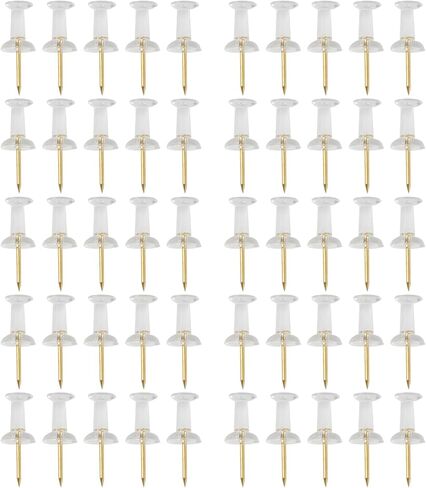 50/100Pcs I-Shape Push Pins Ball-Shape Pushpin Map Pin for Bulletin Board Photo Wall Sewing Pin for Fabric Quilting for Wall for Bulletin for Cork for Map with Clips in Saudi Arabia
