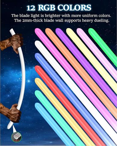 Lorsaberus Light Saber for Adults Force FX Light Saber with 12 RGB Colors Dueling Light Sabers for Kids Motion Control 16 Sound Fonts with Metal Hilts Smooth Swing Light Sabers for Cosplay Gifts in Saudi Arabia