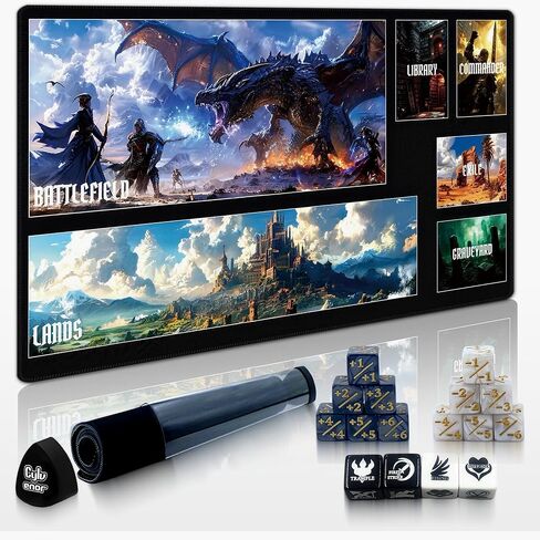 24"x14" MTG Playmat, Elemental Totems, Classic Series in Saudi Arabia