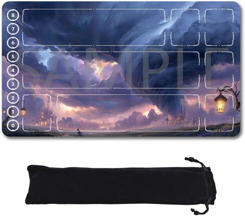 بساط لعب Riftbound TCG مع مناطق غير رسمية، بساط لعب بتصميم أصلي مقاس 24 × 14 بوصة وحقيبة تخزين مجانية - 11794 (المنطقة، 117113) in Kuwait