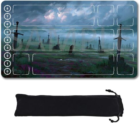 بساط لعب Riftbound TCG مع مناطق غير رسمية، بساط لعب بتصميم أصلي مقاس 24 × 14 بوصة وحقيبة تخزين مجانية - 11794 (المنطقة، 117113) in Kuwait
