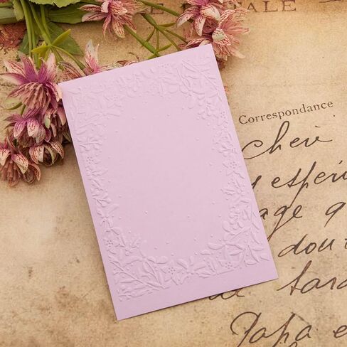 Arbuya Christmas Berry Branch Frame Plastic Embossing Folder for Scrapbook DIY Album Card Tool Plastic Template Folders in Saudi Arabia