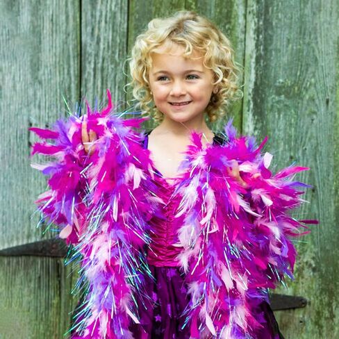 ZUCKER Medium Chandelle Feather Boa with Lurex - Christmas Decorations - Vibrant Holiday Home Decor - Unicorn Boa - Bachelorette Party, Holiday, New Year's Eve, Costume, Cosplay in Saudi Arabia