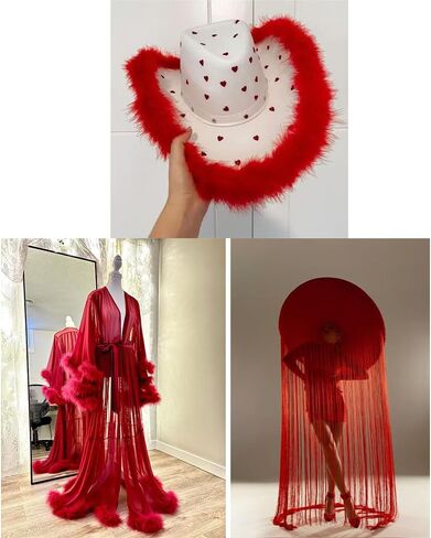 2m 20g Turkey Feather Boa Natural Marabou Plume Trim Fluffy Soft Dyed for Wedding Decor Scarf DIY Crafts Skirt Party (Brown) in Saudi Arabia