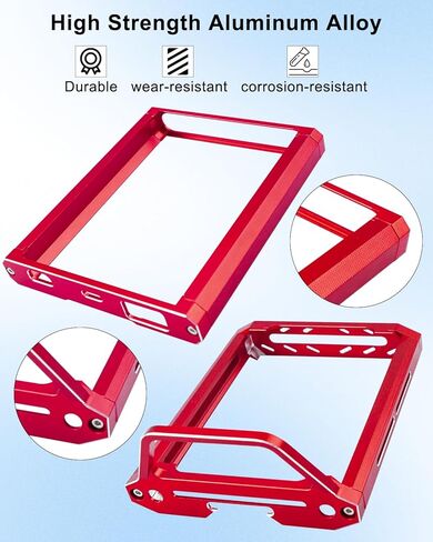 إطار حماية جهاز الإرسال المعدني ومجموعة العجلات الأساسية مناسبة لـ Flysky Noble NB4 Noble Lite NB4 PRO، أجزاء ترقية جهاز التحكم عن بعد، أحمر in Saudi Arabia