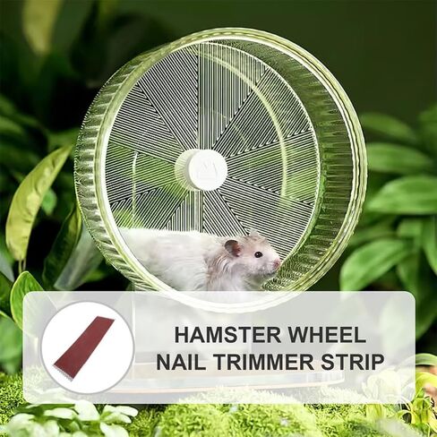 Hamster Running Wheel Abrasive Pad Nail Trimmer Strip Silent Scratch Mat Accessory for Small Animals Exercise Wheels in Saudi Arabia