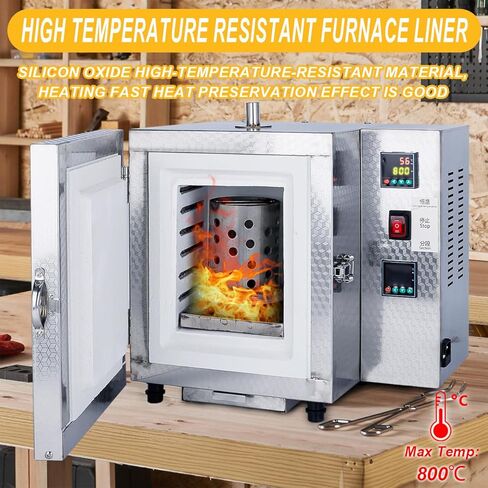 Dual Temperature Controller Jewelry Casting Burnout Furnace Oven Kiln Machine in Saudi Arabia