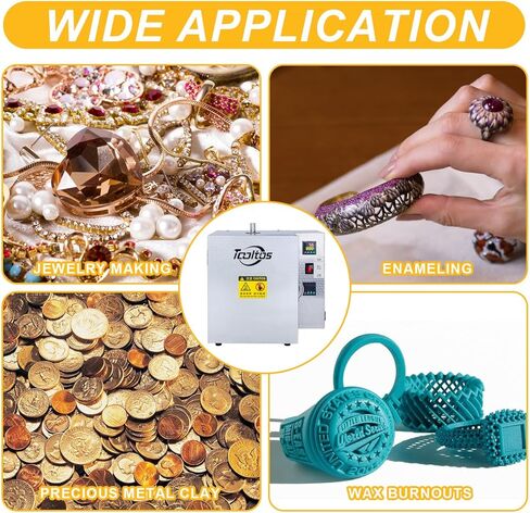 Dual Temperature Controller Jewelry Casting Burnout Furnace Oven Kiln Machine in Saudi Arabia