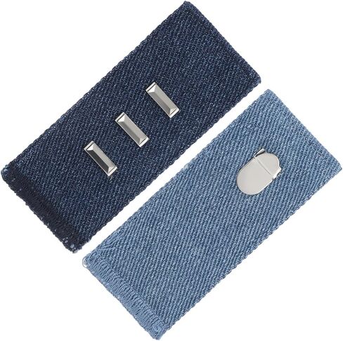 Teaaha 4 pcs Hook Waist Band Extenders Pants Waist Extenders with Metal Hook Adjustable Waistband Extender for Men Women, Pants, Jeans, Skirts, Trousers in Saudi Arabia