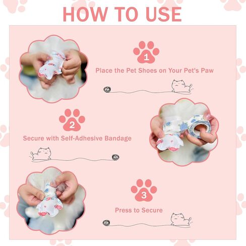 Disposable Dog Booties for Dog Cats,40Pcs Pet Booties Waterproof and Breathable with Adjustable Bandage,Paw Socks Protector for Small Medium Large Dogs,Disposable Dog Boots in Saudi Arabia