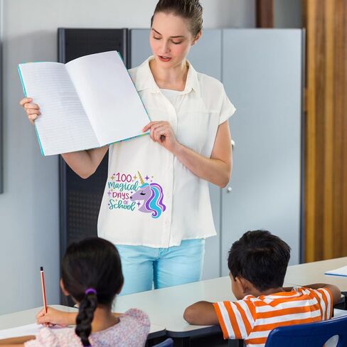20 Sheets 100 Days of School Iron on Transfers Stickers for Shirts 100 Days of School DTF Transfers Heat Pencil Baseball Football Patches Transfer for T-Shirts Clothing Bag Pillow DIY Craft in Saudi Arabia