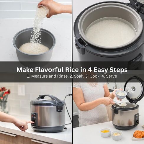 Tiger JNP-S18U-US 10 Cup Capacity White Rice Cooker with Non-Stick Inner Pot, Retractable Power Cord, and Keep Warm up to 12 hours (Urban Satin) in Kuwait