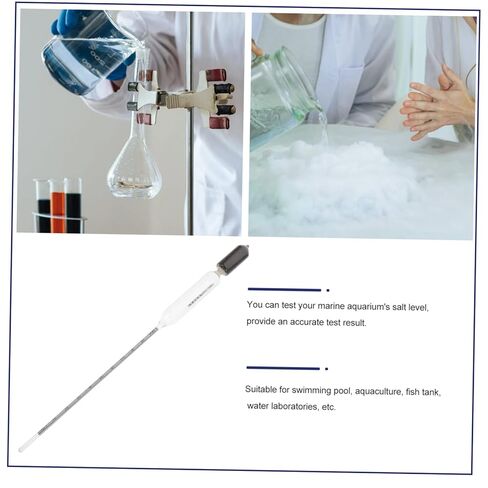 Homoyoyo Professional Sea Water Hydrometer Scale for Accurate Density Measurement Aquariums and Fish Tanks Glass Design Lightweight and Compact for Easy Storage in Saudi Arabia