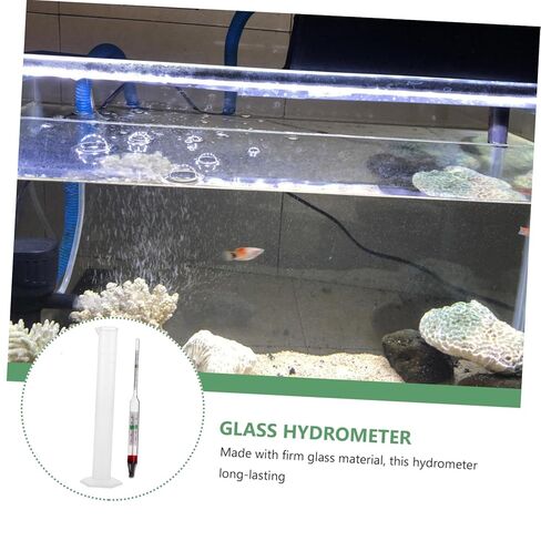 STOBAZA 1set Salimeter Test Tool Measuring Cylinder Aquarium Hydrometer for Accurate Salt Density Measurement Fish Tanks and Aquaculture in Saudi Arabia