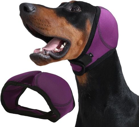 Dog Ear Muffs & Swim Cap and No Shake Ear Wrap for Bathing, Hematoma, Drying & Noise Anxiety Relief - Elastic Waterproof Ear Protection with Calming Hoodie for Grooming in Saudi Arabia
