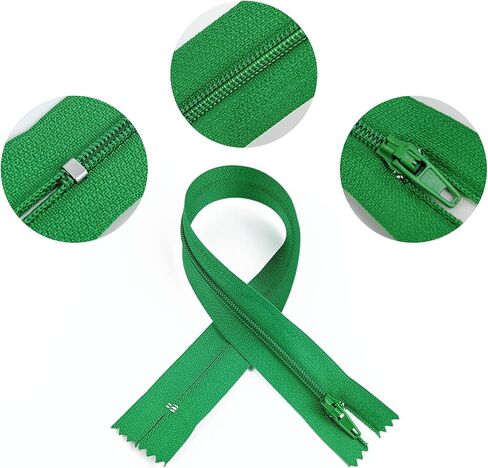 10 Pcs 14 Inch Nylon Zippers, 10 Assorted Colors Invisible Zippers Replacement for Tailor Sewing Supplies, Bags, Purses, Craft DIY Accessories(Each Color 1 Piece) (10) in Saudi Arabia