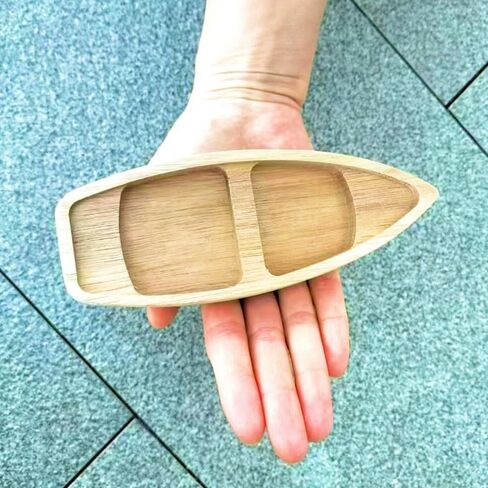 Wooden Boat Model Handcrafts Home Decoration Ocean Landscape Boat Model Ornaments Mini Ship Mini Canoe Fishing Boat Decor Desk Ornament(17cm) in Saudi Arabia
