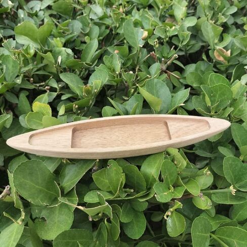 Wooden Boat Model Handcrafts Home Decoration Ocean Landscape Boat Model Ornaments Mini Ship Mini Canoe Fishing Boat Decor Desk Ornament(17cm) in Saudi Arabia