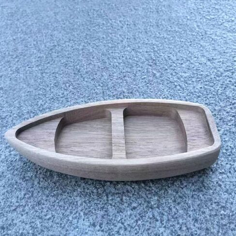 Wooden Boat Model Handcrafts Home Decoration Ocean Landscape Boat Model Ornaments Mini Ship Mini Canoe Fishing Boat Decor Desk Ornament(17cm) in Saudi Arabia