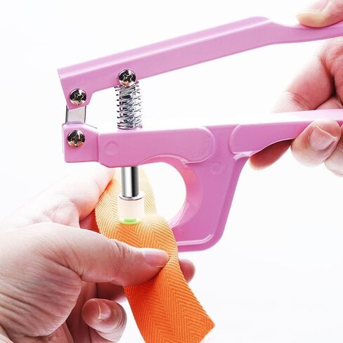 LZBRDY Snap Buttons and Pliers Set - 280 Sets T3 T5 T8 Resin & Metal Snap Fasteners with Installation Tool, Complete Kit for Sewing, DIY Clothes, Hats, Bags, Fabric and Crafts (Pink Snap Button Kit) in Saudi Arabia