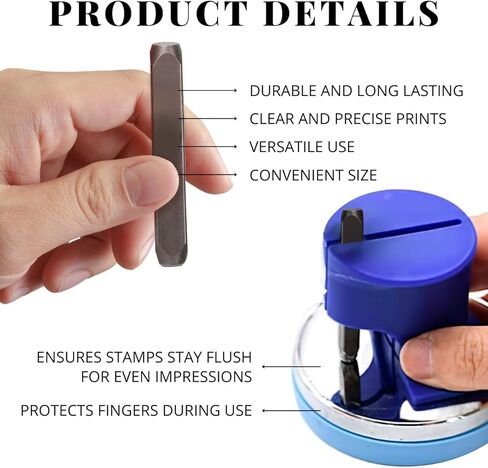 BELMAKS 64 PCS Metal Stamping Kit - Letter Punch Set Metal Stamps for Jewelry Making Leather Steel Number and Letter Stamping Kit Hand Press in Saudi Arabia