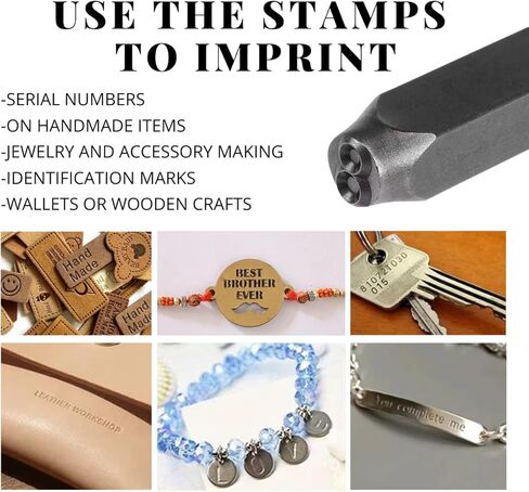 BELMAKS 64 PCS Metal Stamping Kit - Letter Punch Set Metal Stamps for Jewelry Making Leather Steel Number and Letter Stamping Kit Hand Press in Saudi Arabia