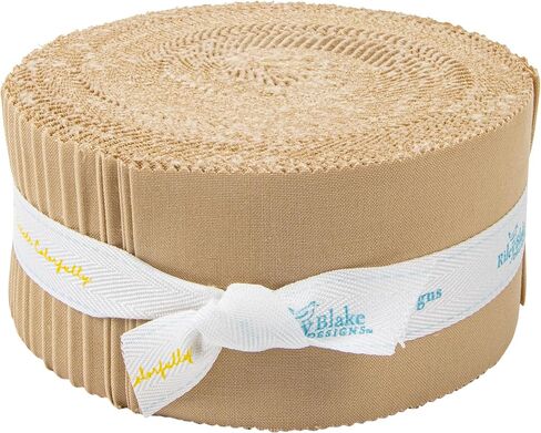 Confetti Cotton Solids Palomino Rolie Polie 40 2.5-inch Strips Riley Blake RP-120-PALOMINO-40 in Saudi Arabia