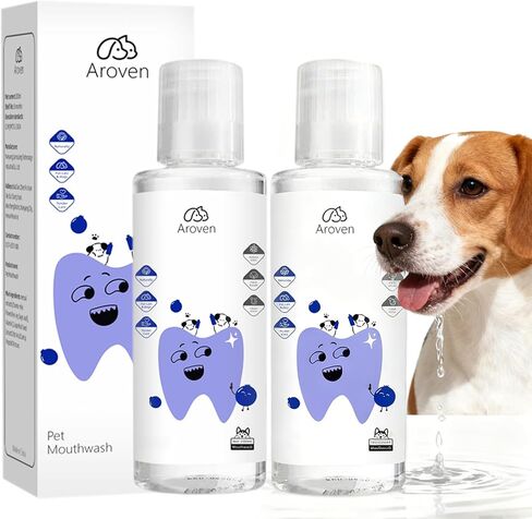 Dental Dog، 7.05oz مادة مضافة للمياه للعناية بالأسنان، Dental Para Perros، تركيبة متخصصة للعناية بالأسنان، تركيبة عديمة الرائحة والنكهة لمحاربة الجير وتعزيز صحة اللثة (قطعة واحدة) in Saudi Arabia