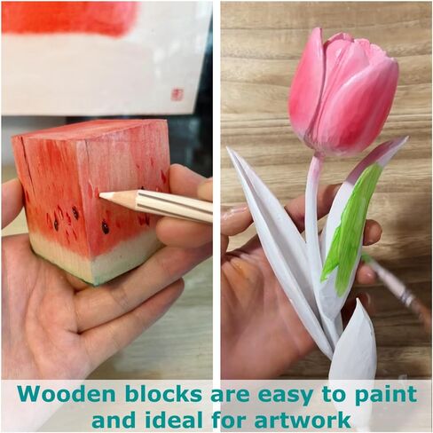 19PCS Basswood Carving Blocks，4 Different Sizes Whittling Wood Blocks，Soft Carving Basswood Kit for Crafts Beginners in Saudi Arabia