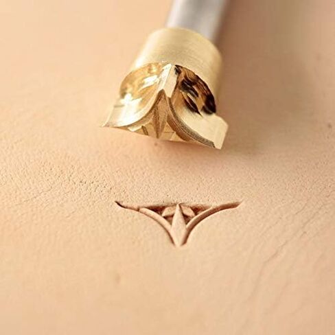 DandS ltd Leather Stamp Tool, Petal Geometric, Professional Steel Craft Tool for Leatherworking, Embossing, Carving & Stamping Leather Projects, Belts & DIY Projects Compatible with Mallet #381 Half in Saudi Arabia