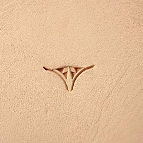 DandS ltd Leather Stamp Tool, Petal Geometric, Professional Steel Craft Tool for Leatherworking, Embossing, Carving & Stamping Leather Projects, Belts & DIY Projects Compatible with Mallet #381 Half in Saudi Arabia