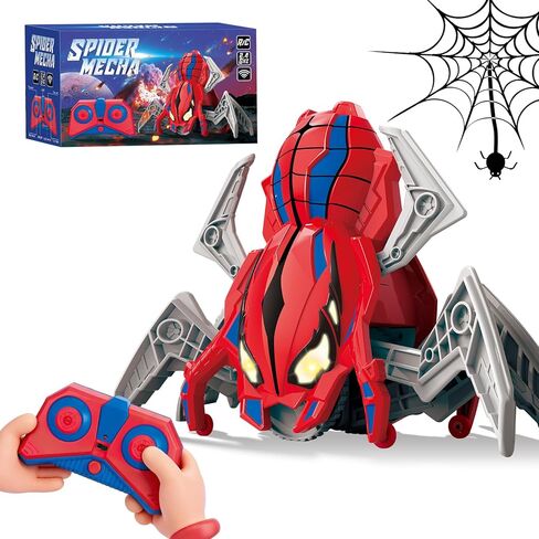 ألعاب عنكبوت للتحكم عن بعد للأولاد من سن 4 إلى 6 سنوات مع أضواء عيون وأرجل متحركة وسرعة سريعة ودوران 360 درجة، ألعاب روبوتات RC للأطفال للأعمار من 3-4 و5-7 سنوات in Kuwait