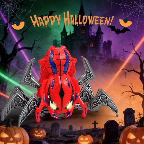 ألعاب عنكبوت للتحكم عن بعد للأولاد من سن 4 إلى 6 سنوات مع أضواء عيون وأرجل متحركة وسرعة سريعة ودوران 360 درجة، ألعاب روبوتات RC للأطفال للأعمار من 3-4 و5-7 سنوات in Kuwait