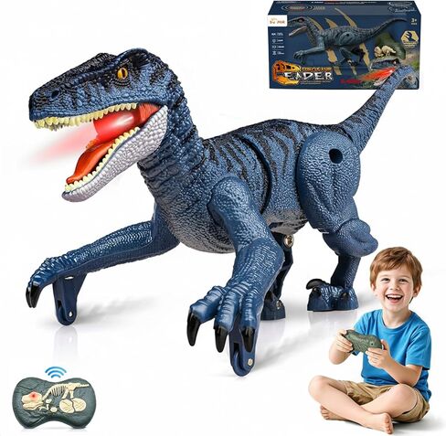 Remote Control Dinosaur, Mini Dinosaur Toys for Kids 3-5, 5-7, 2.4GHZ, Walking,Rechargeable, Demo Function, Gifts for Boys Girls (Small) in Saudi Arabia