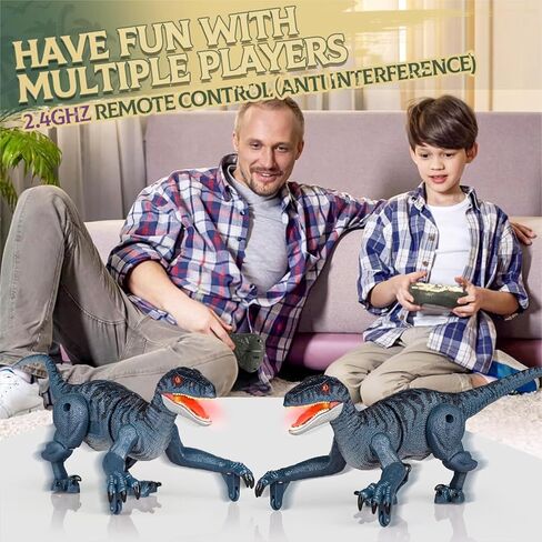Remote Control Dinosaur, Mini Dinosaur Toys for Kids 3-5, 5-7, 2.4GHZ, Walking,Rechargeable, Demo Function, Gifts for Boys Girls (Small) in Saudi Arabia