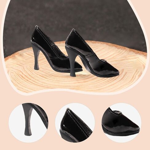 1/4 Scale BJD Doll Shoes High Heels Model Decoration Stylish Photo Props High Heeled Shoes Mini for 1/4 Female Action Figure in Saudi Arabia