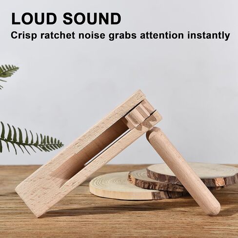 HILAZA 2 Pack Matracas Mexicanas Noise Makers, Handheld Wooden Mexican Party Ratchet Noisemakers for Soccer Sporting Events, Fiesta, Graduation, Religious Festivals and Cinco de Mayo Celebrations in Kuwait