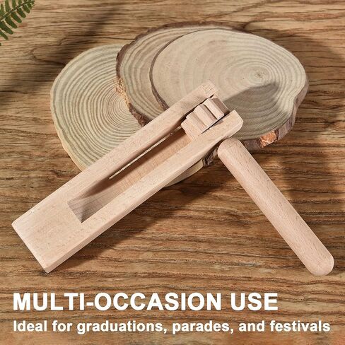 HILAZA 2 Pack Matracas Mexicanas Noise Makers, Handheld Wooden Mexican Party Ratchet Noisemakers for Soccer Sporting Events, Fiesta, Graduation, Religious Festivals and Cinco de Mayo Celebrations in Kuwait