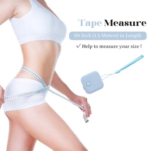 4Pcs 4 Colors Square 60 Inch Tape Measure Soft Retractable Mini Rulers Sewing Plastic Measuring Tape with Push Button for Body Measurements Sewing Tailor Cloth Knitting Craft in Kuwait