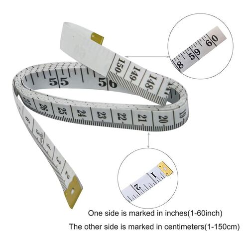 Dual-Scale Soft Ruler for Sewing and Tailoring, 60 Inches / 150 Centimeters, 2 Pack Red in Saudi Arabia