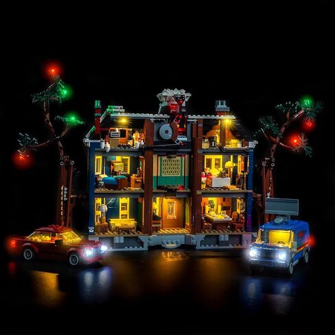 إضاءة LED متوافقة مع Lego 11370 Stranger Things: The Creel House - JUST Lights، مجموعة إضاءة متوافقة مع Lego Icons Stranger Things: The Creel House، غير متضمنة النموذج in Kuwait