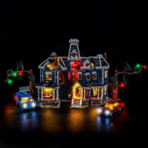 إضاءة LED متوافقة مع Lego 11370 Stranger Things: The Creel House - JUST Lights، مجموعة إضاءة متوافقة مع Lego Icons Stranger Things: The Creel House، غير متضمنة النموذج in Kuwait