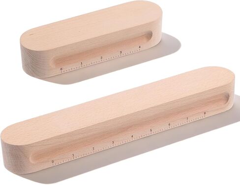 2 Pack Beech Wood Tailors Clapper, 12" and 7" Wooden Tailors Clapper, Professional Sewing Clappers for Sewing, Quilting, Ironing, Flattening Fabrics, Point Pressing in Saudi Arabia