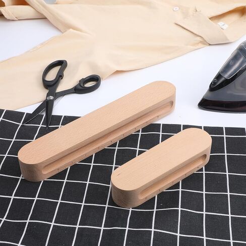 2 Pack Beech Wood Tailors Clapper, 12" and 7" Wooden Tailors Clapper, Professional Sewing Clappers for Sewing, Quilting, Ironing, Flattening Fabrics, Point Pressing in Saudi Arabia