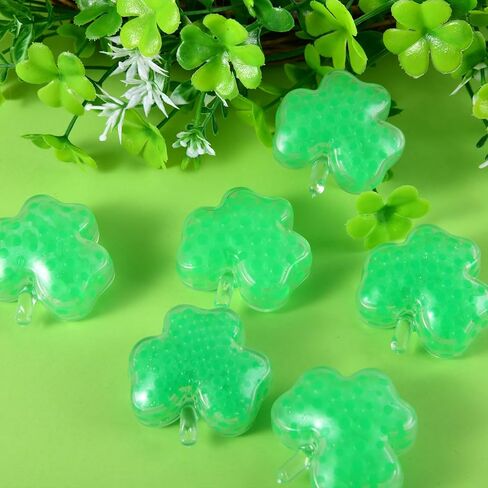 24 Pack St. Patrick's Day Stress Balls, Shamrock Squeeze Ball for Adult Lucky Clover Fidget Balls Toys Perfect for St. Patrick's Day Party Favors Decorations in Kuwait