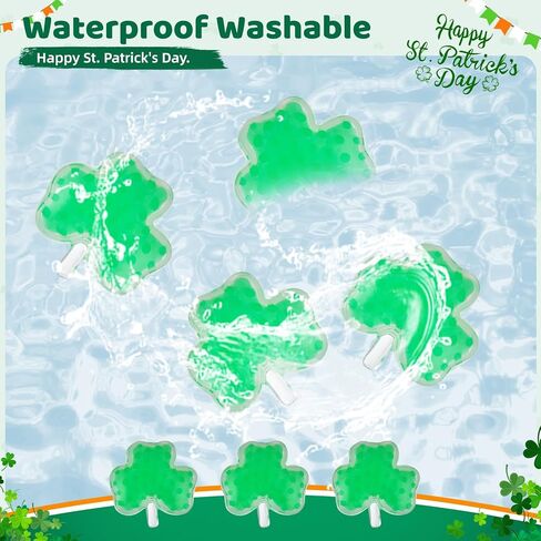24 Pack St. Patrick's Day Stress Balls, Shamrock Squeeze Ball for Adult Lucky Clover Fidget Balls Toys Perfect for St. Patrick's Day Party Favors Decorations in Kuwait