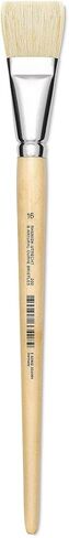 Utrecht Rhenish Pure Hog Bristle Brush - Bright, Size 16, Long Handle in Saudi Arabia